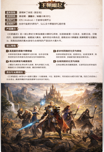 恒耀游戏公司手游简介